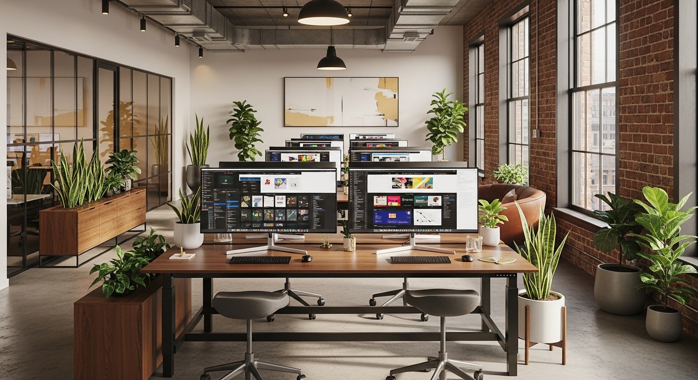 Before redesign office website presentation